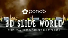 3D Slide World Stock After Effects
