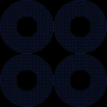 3D small dotted circular texture, dark design illustration Stock Illustration