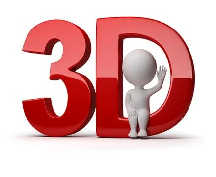 3d small people - 3d Stock Illustration