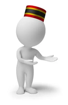 3d small people - bellboy Stock Illustration