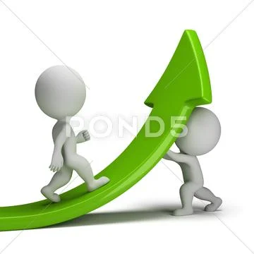 3d small people - cooperation Stock Illustration