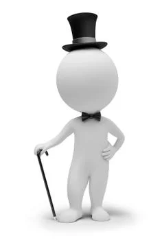 3d small people - gentleman Stock Illustration