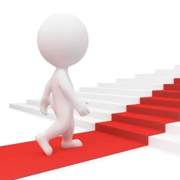 3d small people - glory Stock Illustration