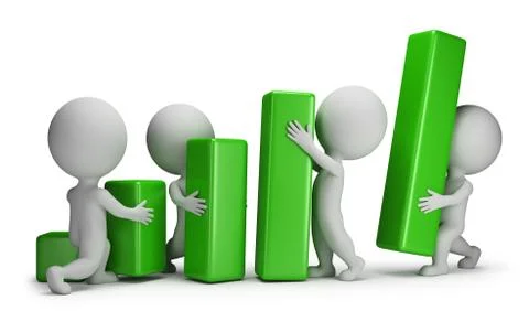 3d small people - improved performance Stock Illustration