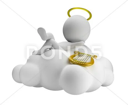3d small people - paradise Stock Illustration