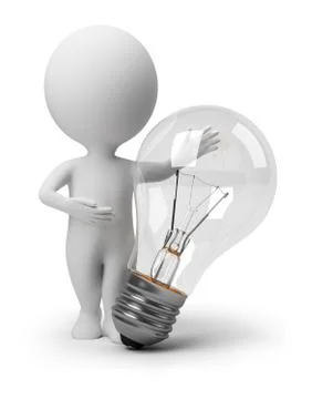 3d small people - there is an idea Stock Illustration