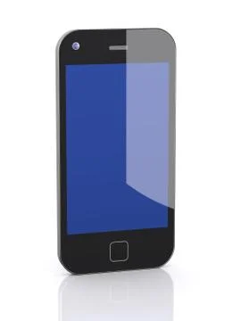 3d smart mobile phone Stock Illustration