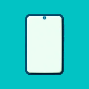 3d smartphone with empty screen for mockup mobile concept. Showcase 3d disp.. Stock Illustration