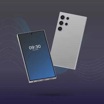3d smartphone mockup. Stock Illustration