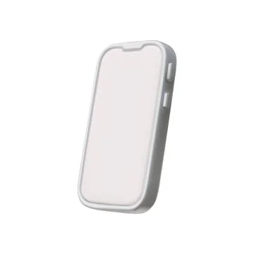 3D smartphone vector for user interface and layout for social media. Stock Illustration