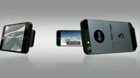 3D Smartphone Video-Presentation - Template After Effects stock
