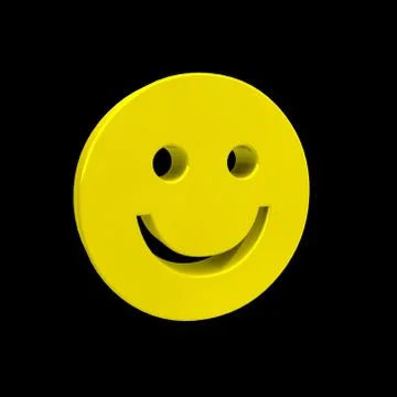 3d smiley Stock Illustration