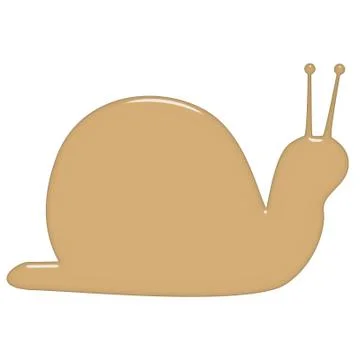 3D Snail Stock Illustration