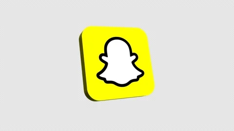 3D Snapchat Logo 库存影片 171545282