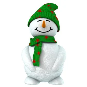 3d snow child Stock Illustration