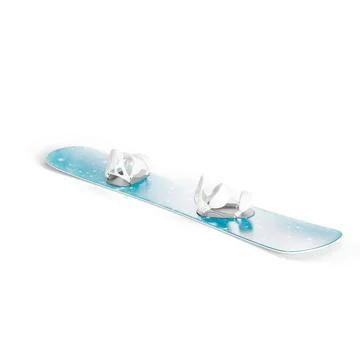 3D of a snowboard on a white background Stock Illustration