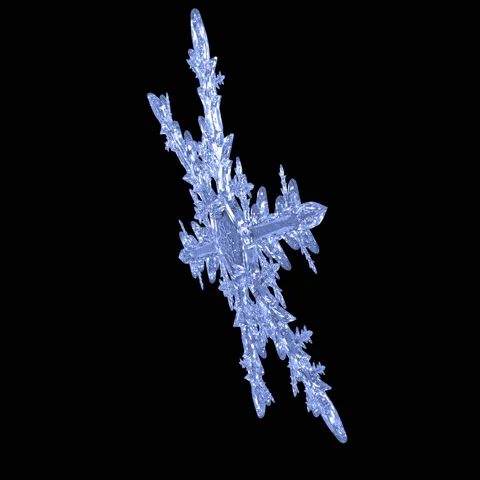 3d snowflake background Stock Footage 100643288