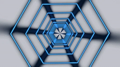 3D Snowflake Kaleidoscope Background Seamless Loop Stock Footage 341721190