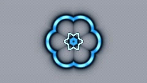 3D Snowflake Kaleidoscope Background Seamless Loop Stock Footage 341723868