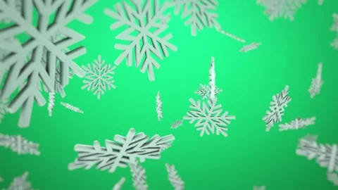 3d Snowflakes Background Stock Footage 144342878