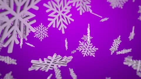 3d Snowflakes Background Stock Footage 144343326