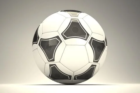 3d soccer ball Illustrazione stock
