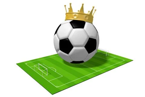 3D soccer championship concept Stock Illustration