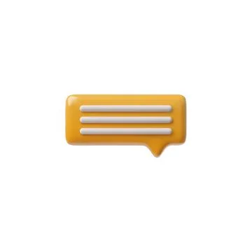 3D social media chat vector on isolated background. Stock Illustration