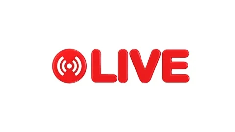 3d social media live streaming icon animation Stock-Footage 312228487