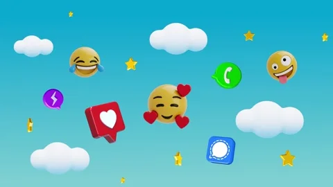 3D Social Media Network Communication Platform - 4k Stock Video Stock Footage 240763673