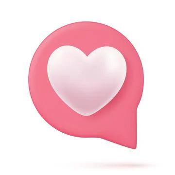 3d social media notification Illustrazione stock