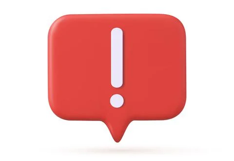 3d social media notification Illustrazione stock
