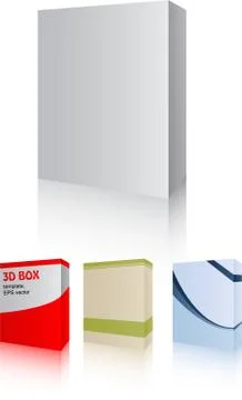 3d software box Stock Illustration