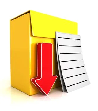 3d software box Stock Illustration