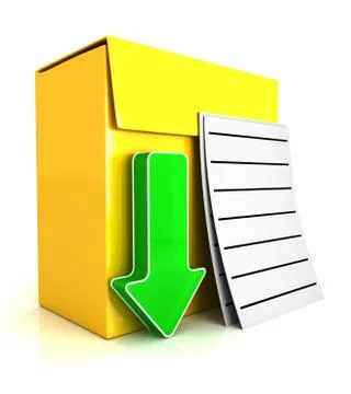 3d software box Stock Illustration