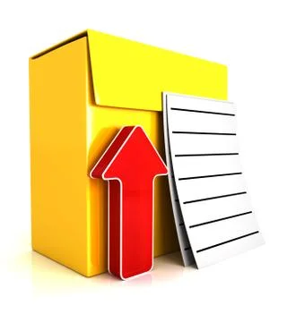 3d software box Stock Illustration