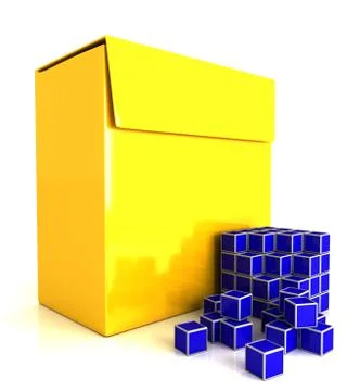 3d software box Stock Illustration