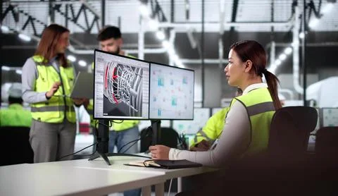 3D Software On Desktop PC Screen Stock Photos