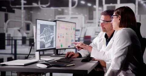 3D Software Engineer Developing Engineering Design 写真素材