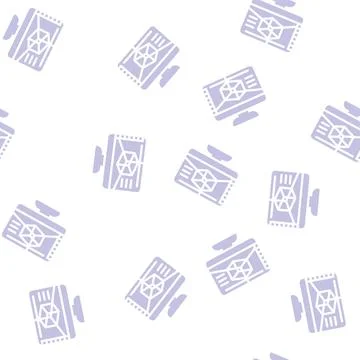 3d software glyph vector seamless pattern Иллюстрация