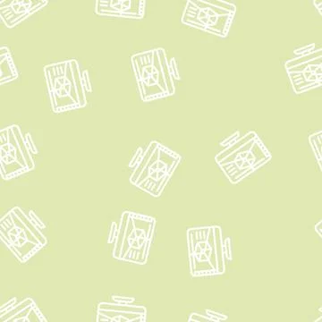 3d software line vector seamless pattern Ilustração Stock