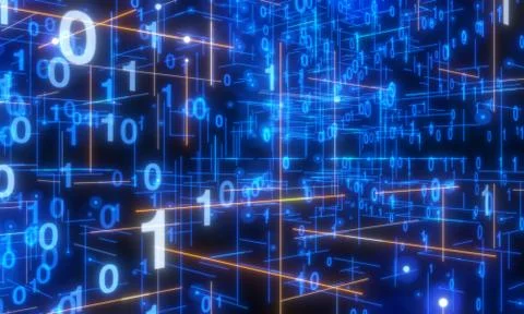 A  3d Software, web development, programming concept. Abstract Programming Illustrazione stock