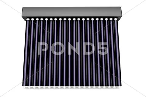 3d solar water heater Stock Illustration