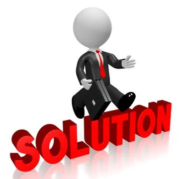 3D solution concept イラスト素材