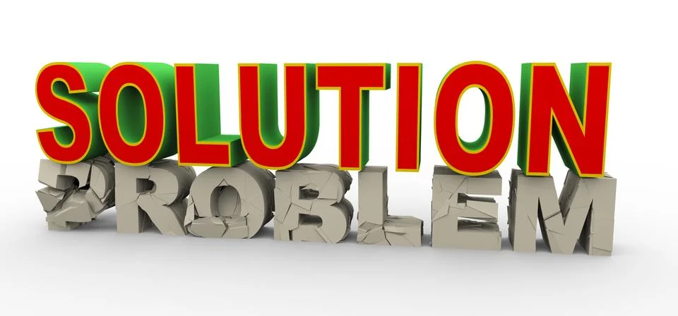 3d solution for problem イラスト素材
