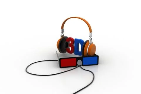 3d songs concept Stock Illustration