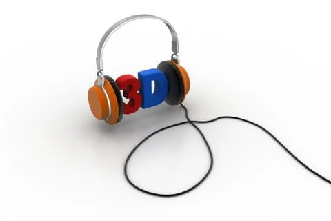 3d songs concept Stock Illustration