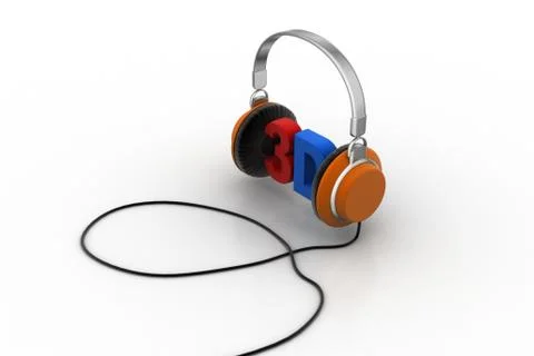 3d songs concept Stock Illustration