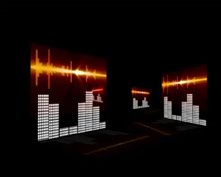 3D SOUND LEVELS Stock Footage 141900