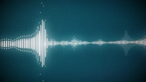 3D sound spectrum Stock Footage 158005063